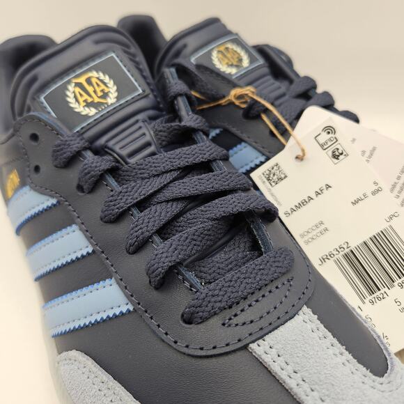 ADIDAS ORIGINAL X AFA SAMBA MEN\'S 5.5 NAVY BLUE LEATHER JR6352